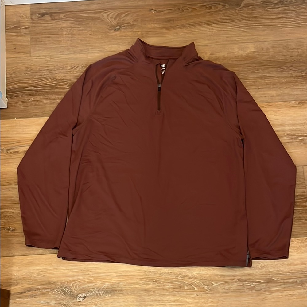 Men's Rhone Maroon Quarter-Zip Jacket